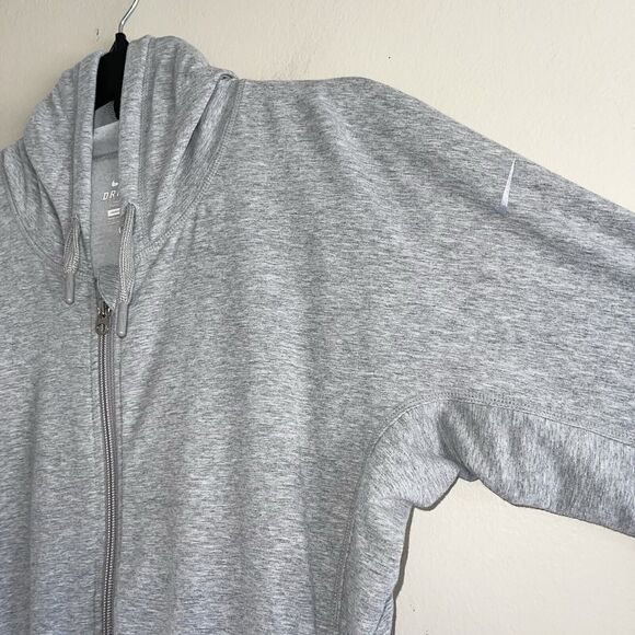 Nike Knit Track Jacket Size S Hooded Thumb Hole Pockets Full Zip Lightweigth - Picture 2 of 12